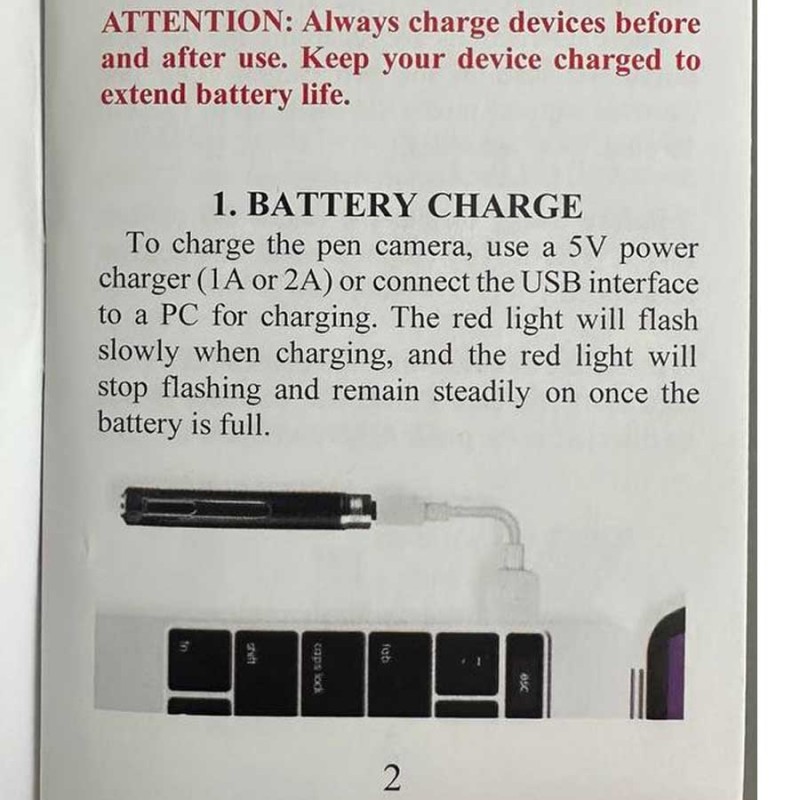  SIRGAWAIN 1080P Body Camera Pen [Upgraded 2024] – Body Cam with HD Video or Picture Taking, SD Card Storage, and Manual Control for Privacy Compliance