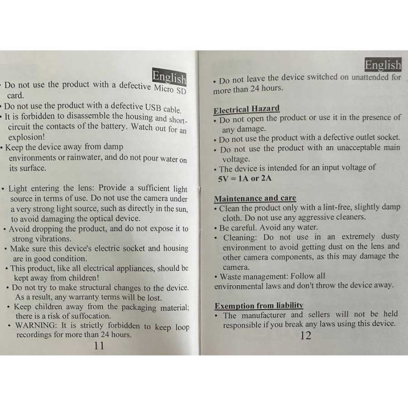  SIRGAWAIN 1080P Body Camera Pen [Upgraded 2024] – Body Cam with HD Video or Picture Taking, SD Card Storage, and Manual Control for Privacy Compliance