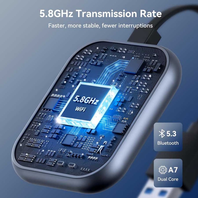 Upgrade your driving experience with the Wireless CarPlay Adapter – the modern way to connect without cables. 