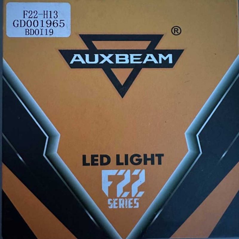 H13 LED Headlight Bulbs 110W 24000LM F22 Series Auxbeam High Brightness 6500K Cool White | 2 Bulbs