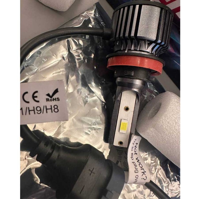 LED Headlight Bulbs Kit H8/H9/H11. Maximum Visibility and Easy Installation.