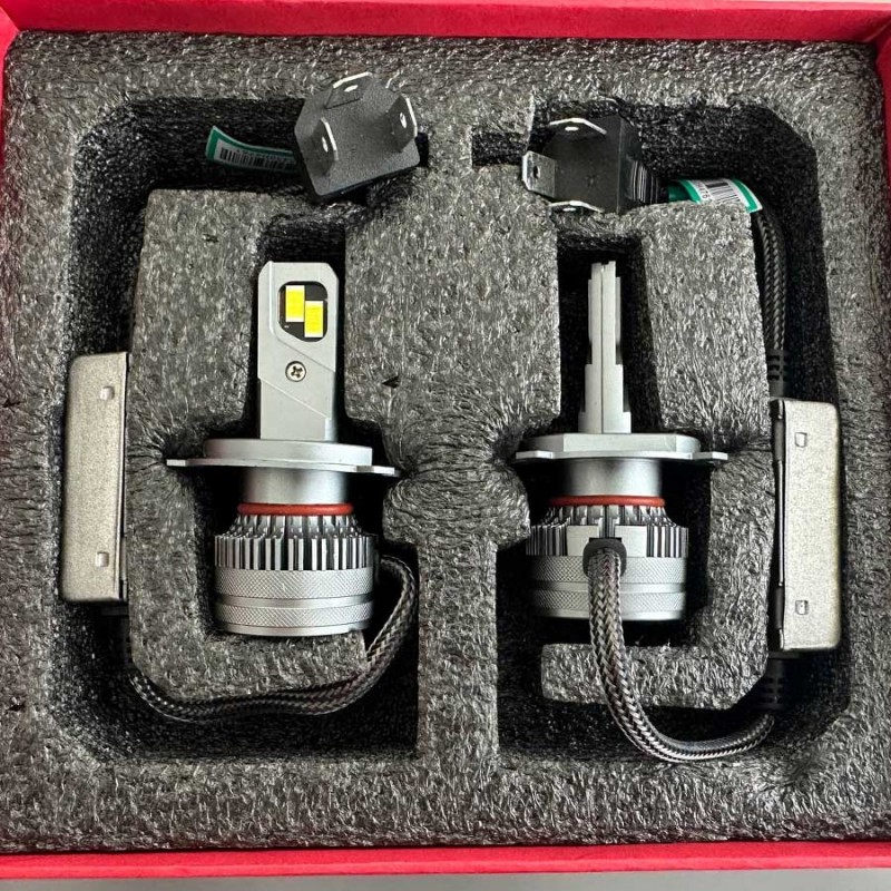 Buy LED Headlight Bulbs H4 T9 22000 Lumens | Bright Light, Long Lifespan
