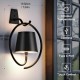 5200mAh Wireless Wall Light, Rechargeable Batttery Operated Wall Sconces Set of 2,3 Color Stepless Dimming Up, Wall Lamp for Battery Operated Lamp for Picture/Bedroom/Living Room/Hallway (Black)