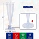 JOLLY CHEF 100 Pack Plastic Champagne Flutes Disposable 4.5 oz Blue Glitter Plastic Champagne Glasses Perfect for Wedding, Thanksgiving Day, Christmas