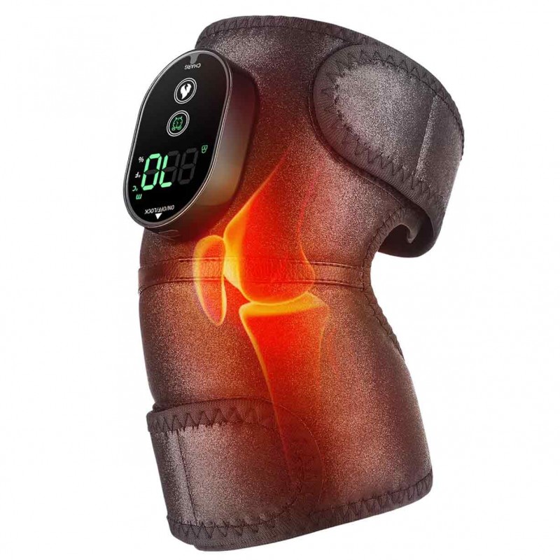 Cordless Heated Knee Brace Wrap for Pain Relief: Adjustable Heating Knee Pad for Knee Elbow Shoulder Arthritis