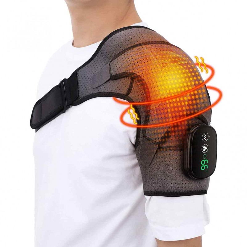 Naipo Shiatsu Shoulder Massager with Vibration: Deep Kneading Neck & Back Massager with Heat in Toronto