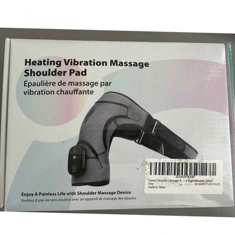Naipo Shiatsu Shoulder Massager with Vibration: Deep Kneading Neck & Back Massager with Heat in Toronto