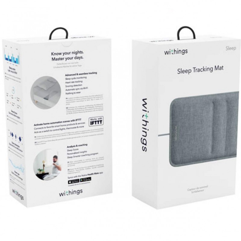Withings WSM02-AII-US Sleep - Sleep Tracking Pad Under The Mattress with Sleep Cycle Analysis