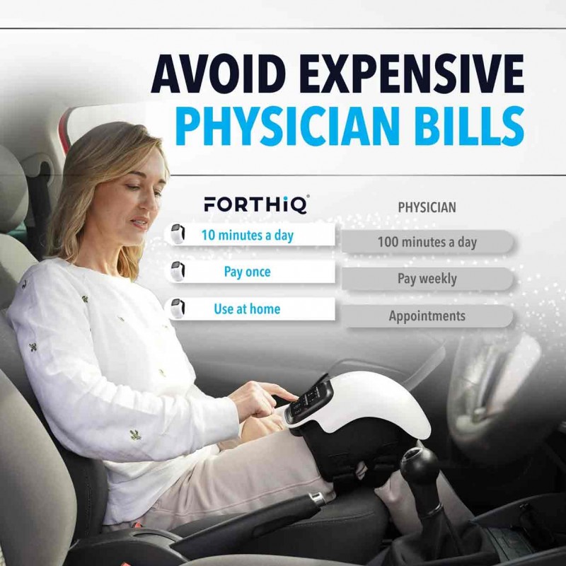 FORTHiQ FQ-ST 1101 Knee Massager Smart with Heat, Red Light and Massage Therapy, 3-in-1 Cordless, 2024 Updated Edition, FSA or HSA Eligible, Gifts for Grandma & Grandpa