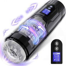 Male Masturbator Sex Toys for Men - Male Sex Toy Adult Toys 7 Thrusting & Rotating & Vibrating Modes with LCD Display, Visual Window & IPX7 Waterproof Penis Pump Pocket Pussy Mens Stroker Sex Machine