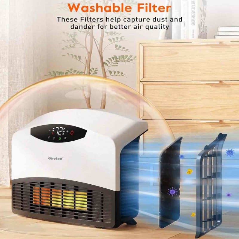 UPH300M GiveBest Electric Wall Heater with WiFi and Remote Control