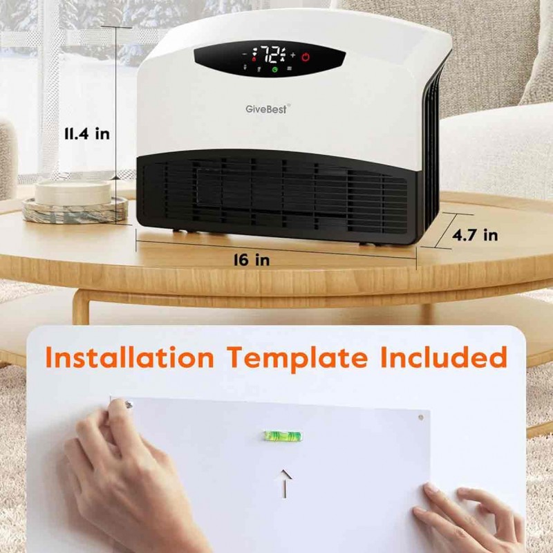 UPH300M GiveBest Electric Wall Heater with WiFi and Remote Control