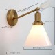 PERMO Industrial Vintage Slope Pole Wall Mount Single Sconce