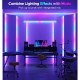 Govee RGBIC LED Strip Lights 16.4ft with Covers, Smart LED Lights Work with Alexa and Google Assistant, LED Diffuser Channel with LED Lights for Bedroom, Skirting Lines, Studio, Cabinet