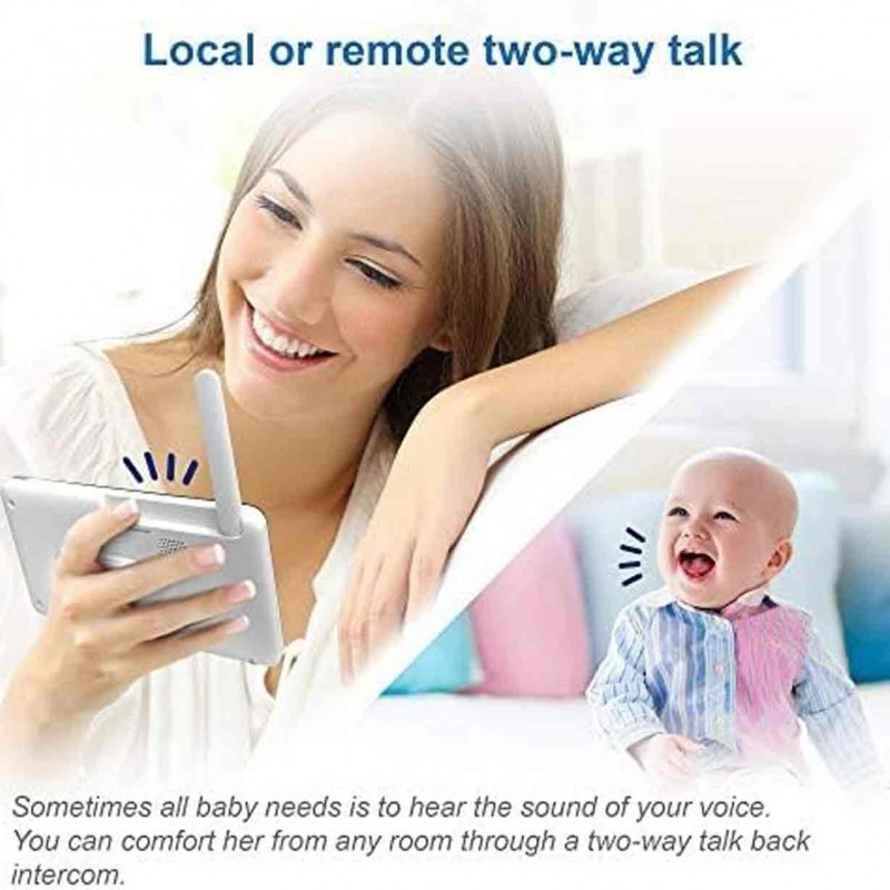 VTech RM5754HD Smart Wi-Fi Video Baby Monitor with 5” Display and 1080p HD Camera, Built-in Night Light & 1 Camera, White