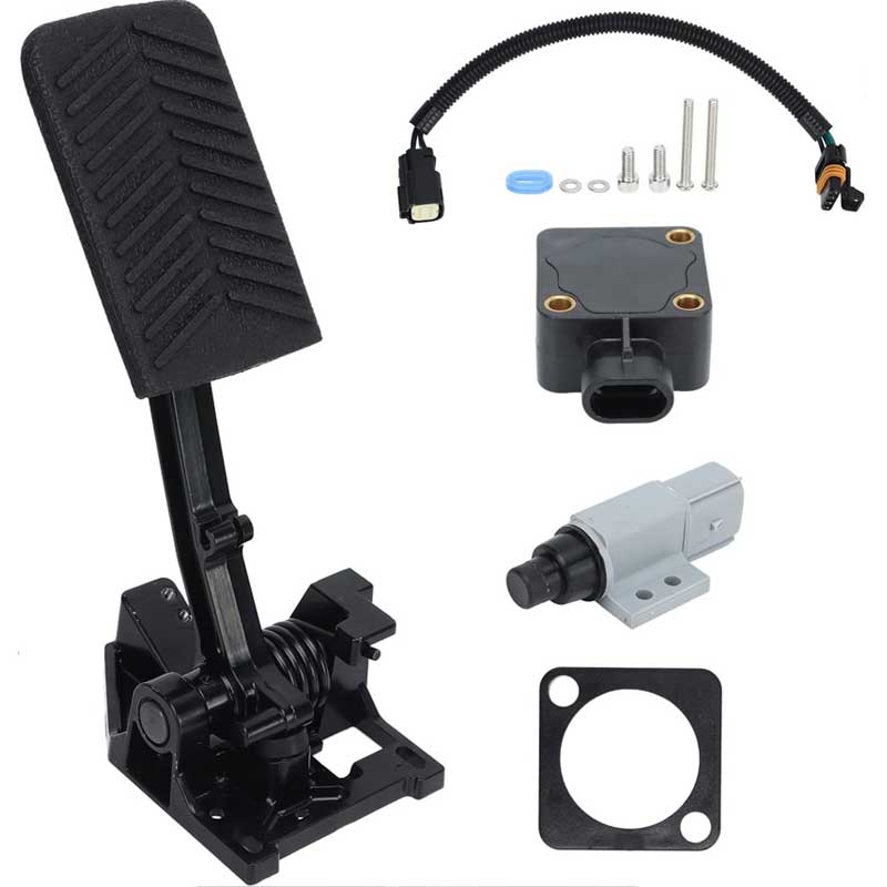 Sensitive Black Replacement Accelerator Pedal Assembly for EZ‑GO RXV 2Five 2008‑up Electric Cart