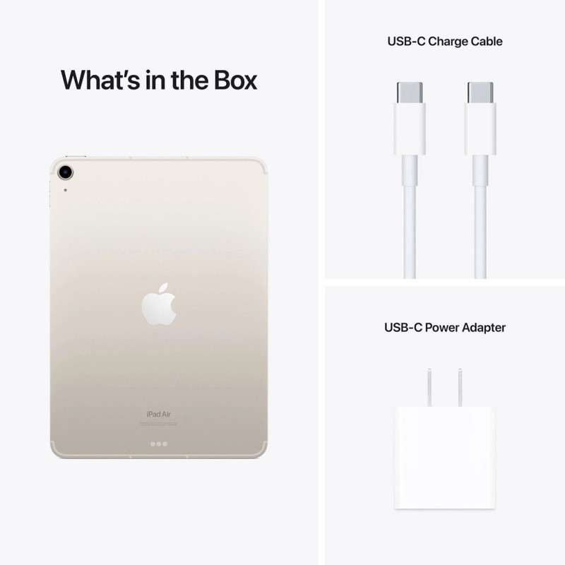 Планшет Apple iPad Air 10.9" Wi-Fi + Cellular 256Gb Starlight