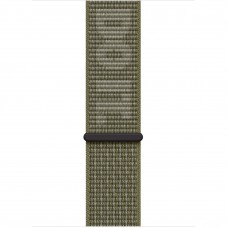 Ремінець Apple Watch 45mm Sequoia/Pure Platinum Nike Sport Loop