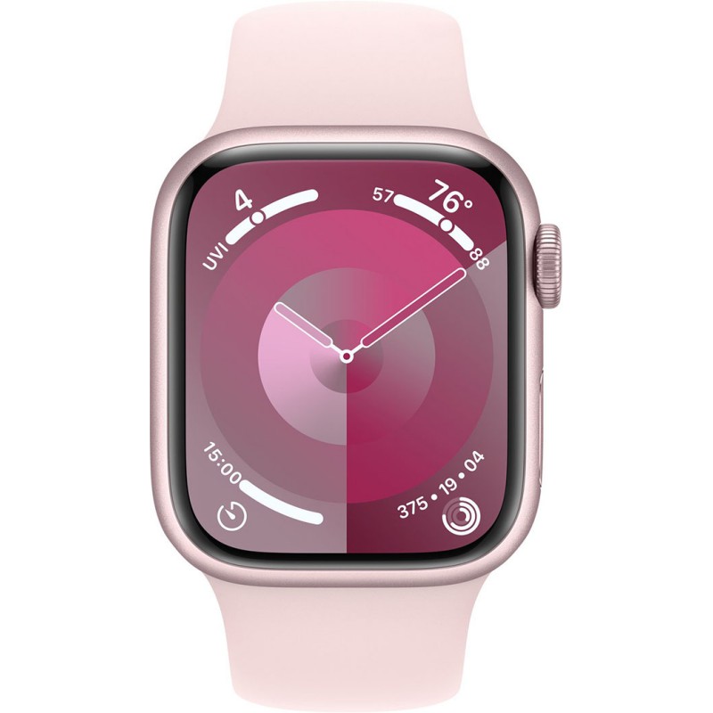 Смартгодинник Apple Watch Series 9 GPS 41mm Pink Aluminium Case with Light Pink Sport Band – M/L