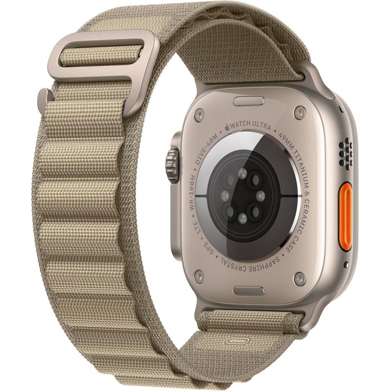 Смартгодинник Apple Watch Ultra 2 GPS + Cellular, 49mm Titanium Case with Olive Alpine Loop – Medium