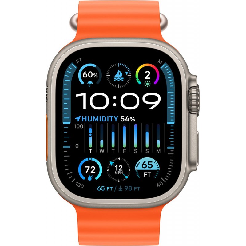Смартгодинник Apple Watch Ultra 2 GPS + Cellular, 49mm Titanium Case with Orange Ocean Band